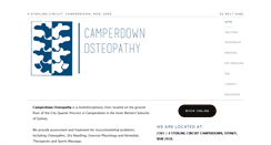 Desktop Screenshot of camperdownosteopathy.com