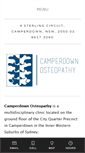 Mobile Screenshot of camperdownosteopathy.com
